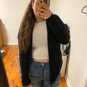 BLACK CARDIGAN